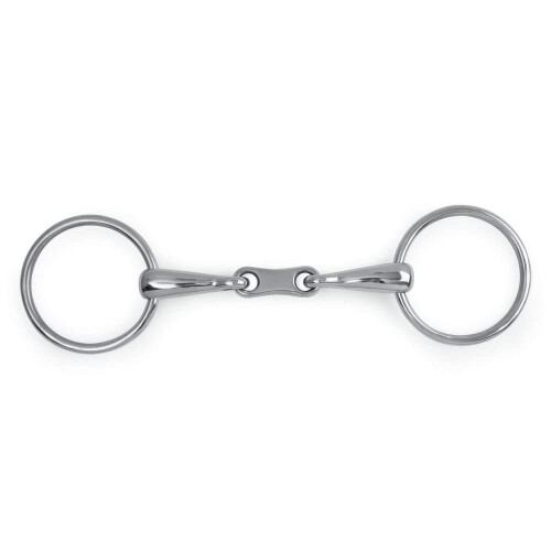 (6in, Silver) Lorina French Link Loose Ring Snaffle