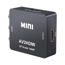 Mini AV - CVBS-HDMI-videomuunnin, tukee 720p- ja 1080p-tarkkuutta kameralle, pelikonsoleille ja retropeleille