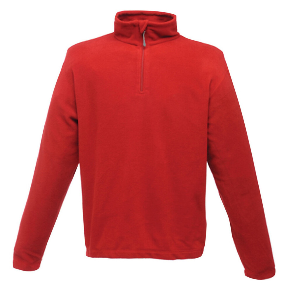 Regatta (2Xl, Classic ) Mens Micro Zip Neck Fleece Top (170 Gsm) Red