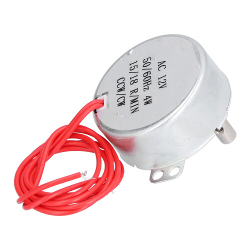 2Pcs 12V AC Synchronous Motor 15/18RPM