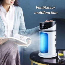 Portable air conditioner - VVIKIZY - Mini air conditioner - White - 145.5x240 mm - 3 screws - Oscillation