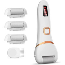 Elektrische voetvijl - 2 snelheden - 3 vervangende rollers - Waterdicht - Pedicure