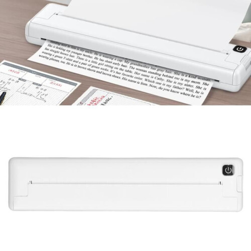 Thermische printer A4 - DUOKON - Mini draagbare printer - 200 dpi - Bluetooth - Ecologisch