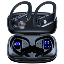 VEATOOL Trådlösa Sporthörlurar Trådlösa Bluetooth 5.1 Standard IPX5 Stereo Autonomi 48 timmar Mikro Integrerad Svart