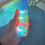 Stress Relief Keyboard Keychain Toy with 4 Mechanical-clear 3