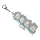 Stress Relief Keyboard Keychain Toy with 4 Mechanical-clear 4