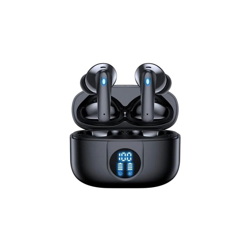 Bluetooth Wireless Earbuds With Anc And Enc Noise Cancellation, Bluetooth 5.3 Earphones, Ipx6 Waterproof, 50H Battery Life, Black 9492913164282