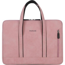 Husă pentru laptop - Leytn - 15,6 inch - piele PU - impermeabilă - roz