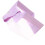 Quick Access Magnetic Closure Clear Cosmetic Bag For-Purple 1