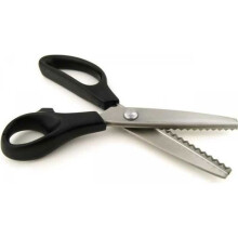 Zackenschere – ZISONIX – 23 cm – Zickzackschnitt – Verhindert Ausfransen – Edelstahl