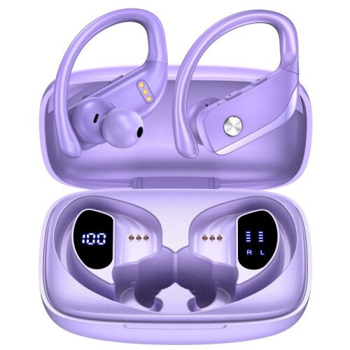Draadloze luidspreker VEATOOL Draadloze Bluetooth 5.1 luidspreker IPX5 Stereo Autonomy 48h Micro Intégré Violet