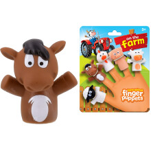 Farm Animals Finger Puppet Toys (Set of 5)