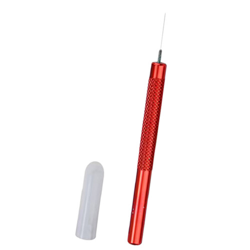 Lightweight Metal Paste Dispenser for Precise Work Long-Red