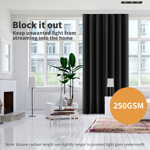 Marlow 2x Thermal Blackout Eyelet 46x54 Black 2