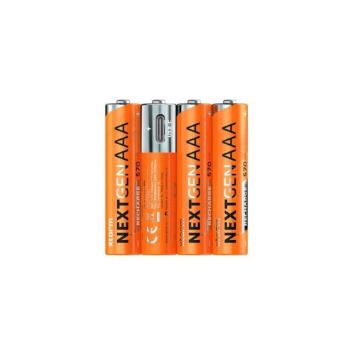 Pilhas AAA recargables NextGen USB-C Xtorm