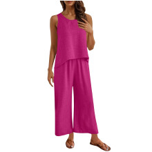 Dames 2-delige uitgaansoutfits Casual losse-Rozerood XXL