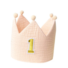 Crowned Hat for Baby First Birthday Party 0-1 Year Soft-A