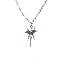 Sophisticated Collarbone Length Necklace Colored Zirconia Alloy