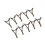 10pcs R Type Anti Tangle Side Bends Swivels 1