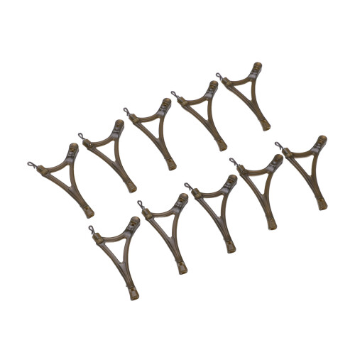 10pcs R Type Anti Tangle Side Bends Swivels