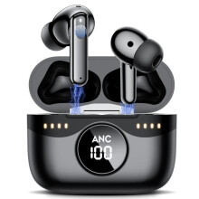 Ασύρματη Μείωση Ήχου VEATOOL t27 ANC+ENC 40dB Bluetooth 5.4+EDR 35H IPX7 Ηχείο Stéréo Noir