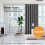 Marlow 2x Blackout Thermal Eyelet Curtains 66x54in 3