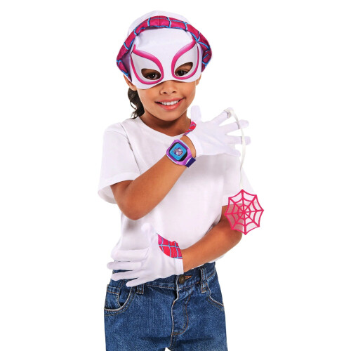 Rubies Ghost Spider Marvel Accessory Set Mask Gloves Watch & Web Slinger