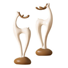 Figurine de rennes, Statue de cerf,-La pierre vient à son tour