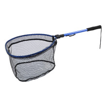 Schwimmendes Angelnetz Blau Faltbares Aluminium 360 g