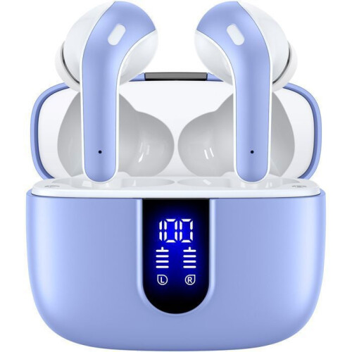 Wireless Wireless VEATOOL Wireless Bluetooth 5.1 Wireless Charger IPX7 Sport Stereo 40H Autonomy Micro Intégré Blue