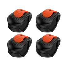 Universele hengelcliphouder-Zwart en oranje 4-pack