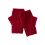Fingerless Wool Gloves With Flat Pattern Design-Maroon Red 1