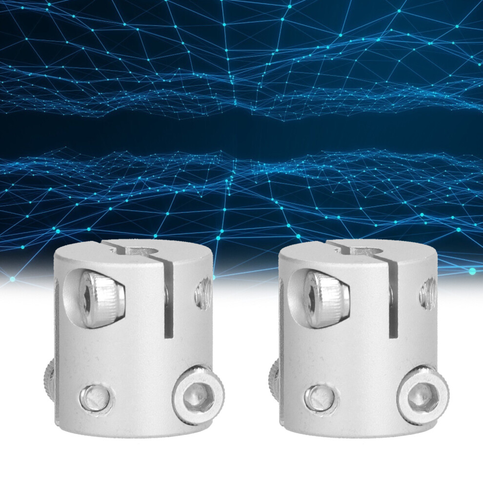 Aluminium 2PCS D-Hole Hex Coupler 6mm 8mm