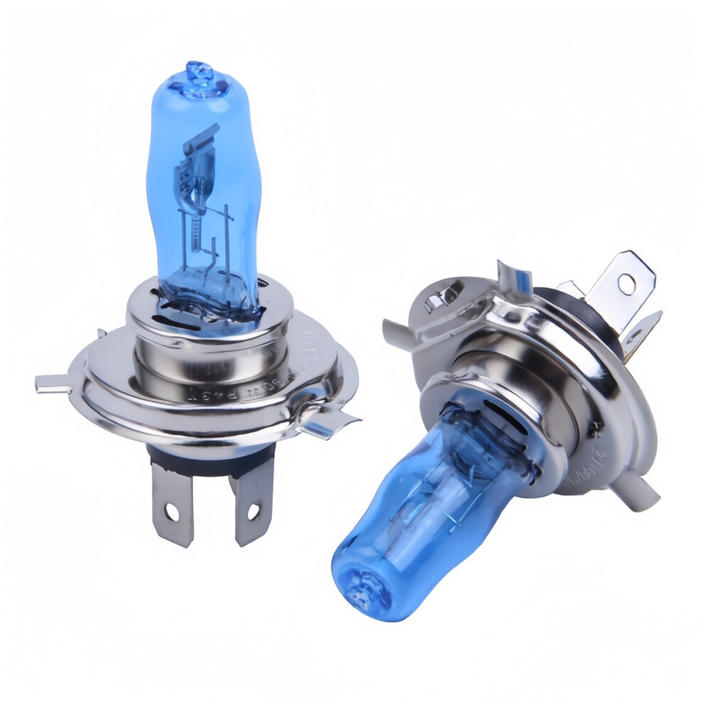 Pair H4 12V 100W 6000K Super Bright Auto Xenon Headlight Bulbs For Cars, Halogen Replacement White 9193278880755