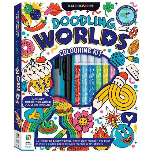 Doodling Worlds Colouring Kit