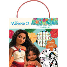 Moana Bumper Carry Along Colouring Set