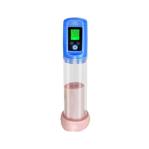 Penis Enlargement Pump Device with LCD Display, Manual Air Pressure, Adjustable Size, For Men
