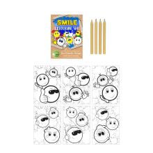 Eco Friendly Mini Smiley Colouring Set