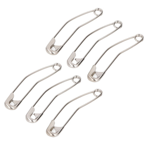 2in Curved Safety Pins 200 Count Bulk