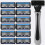 Premium Hand Scraper Set with 6 Layer Blades and Universal Handle, Includes 12 Precision Replacement Blades 1