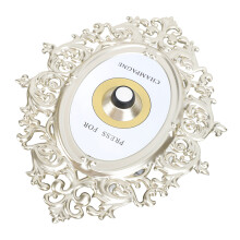 Champagne Press Button Retro Decor