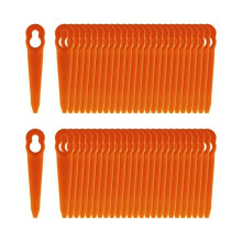 100 Plastic Blades for Cordless Grass Trimmer Compatible with PolyCut 2-2 PolyCut 3-2 FSA 45 FSA 57 FSE 52