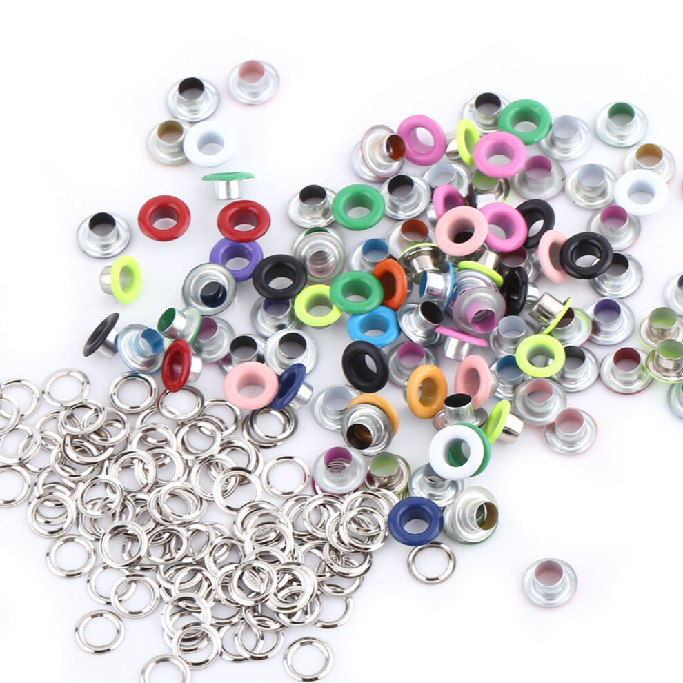 100 Assorted 5Mm Metal Eyelets Set 7444352976546