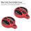 2 Red CNC Fork Airtight Valve Covers Set 5