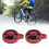 2 Red CNC Fork Airtight Valve Covers Set 12