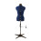 (Small (UK 8-16)) Adjustable Dressmakers Dummy, 8 Part, Plain Navy, Available in 2 Sizes 2