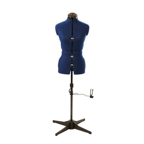 (Small (UK 8-16)) Adjustable Dressmakers Dummy, 8 Part, Plain Navy, Available in 2 Sizes 1