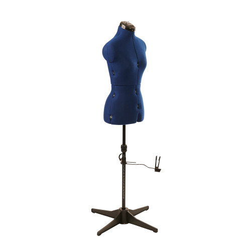 (Small (UK 8-16)) Adjustable Dressmakers Dummy, 8 Part, Plain Navy, Available in 2 Sizes 2