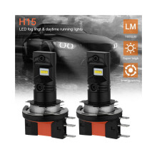 2 Lâmpadas LED H15 para Faróis, Luz Alta e Luz Diurna, Compatíveis com Canbus, CSP 120 W, 10 V a 30 V, 60 W por Lâmpada,