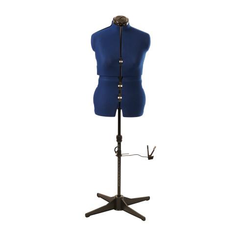 (Medium (UK 16-22)) Adjustable Dressmakers Dummy, 8 Part, Plain Navy, Available in 2 Sizes 1